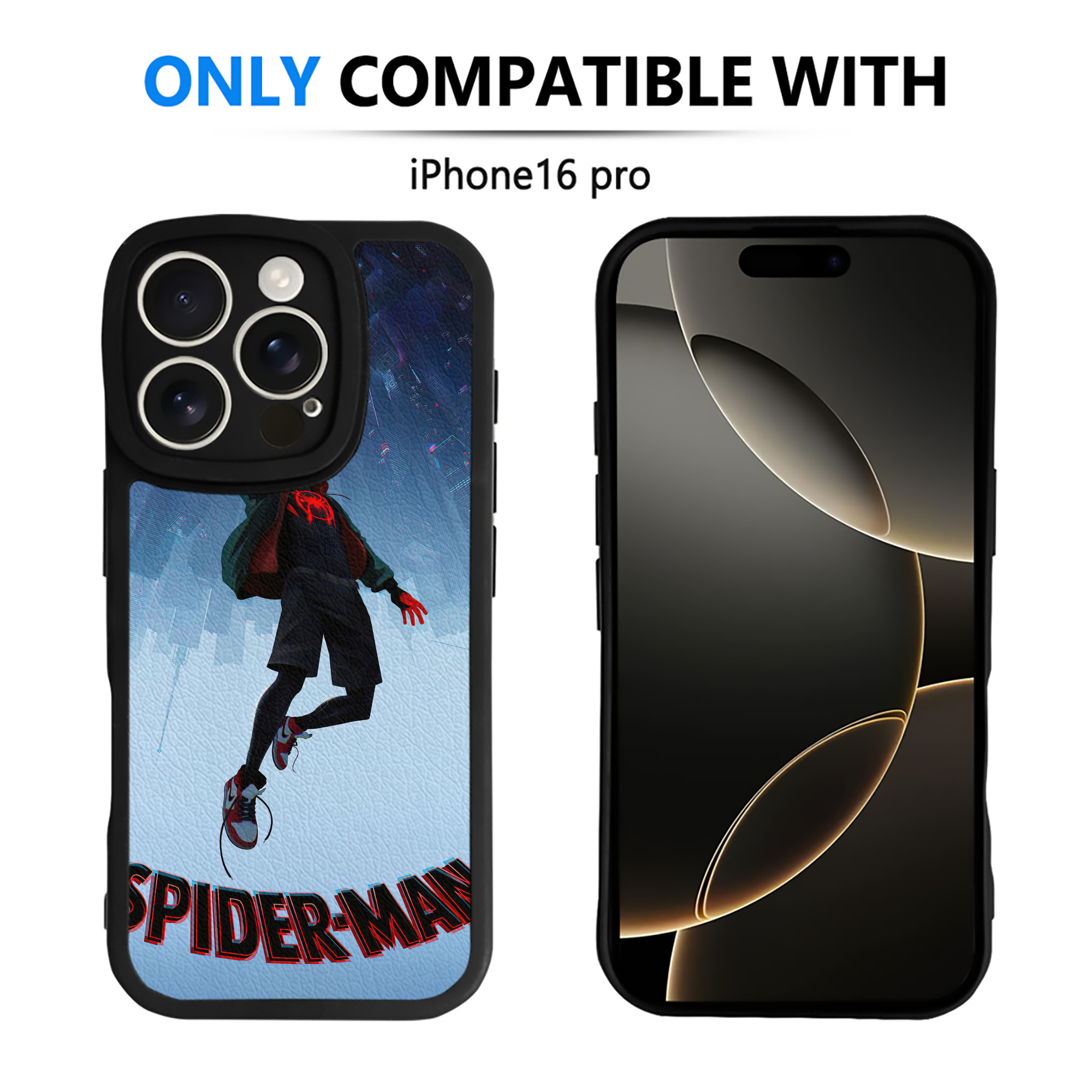 （画像用） Spider Man スパイダーマン 【iPhone 16シリーズ対応】シリコンスマホケース（レザー調） 材質：シリコン